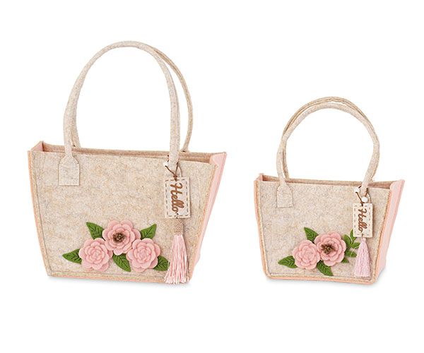 SET.2 BORSETTE BEIGE ROSA