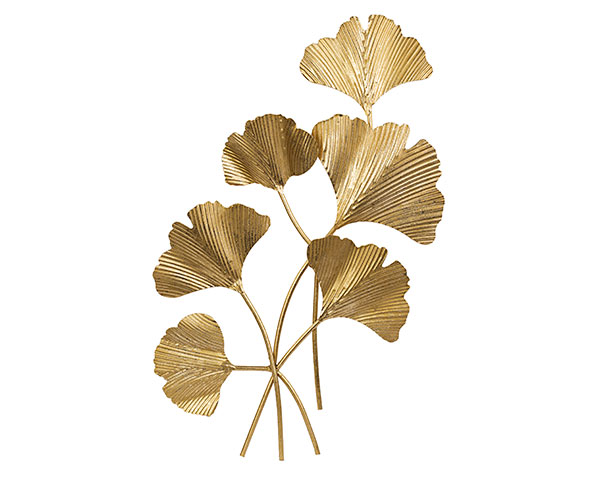 FOGLIE GINGKO METALLO ORO