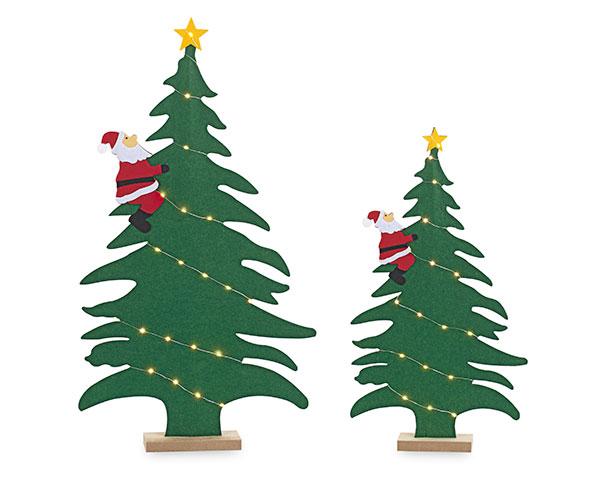 SET 2 ALBERI CON BABBO E LED