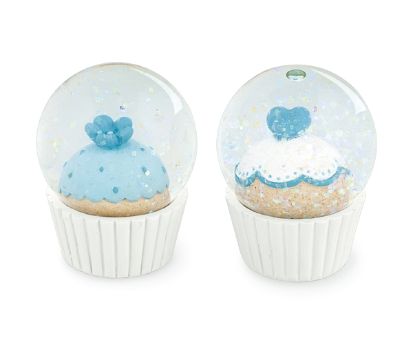 MINI CUPCAKE AZZURRO CON PORTACONFETTI