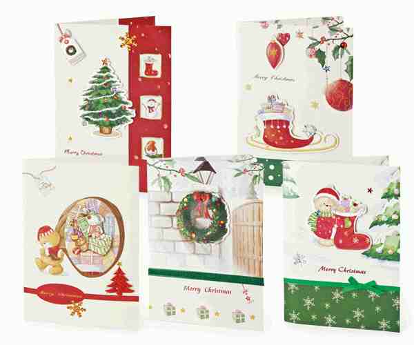 BOX 24 BIGLIETTI NATALE CON MUSICA-LUCE